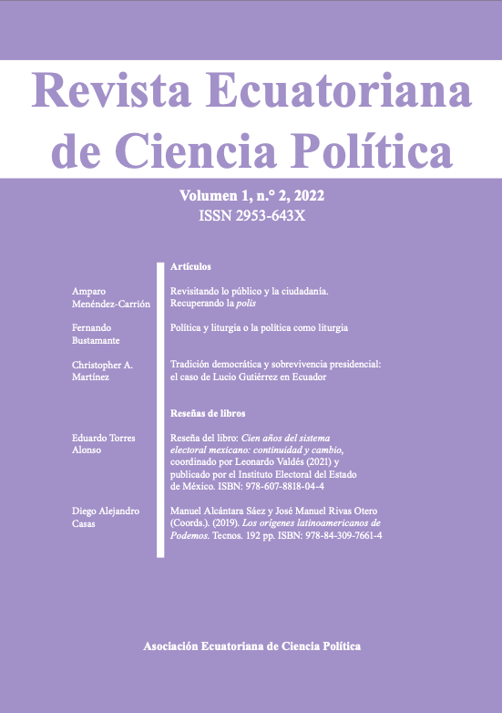 					Ver Vol. 1 Núm. 2 (2022): Revista Ecuatoriana de Ciencia Política
				